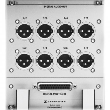 广东森海塞尔 EM 9046 DAO 数字输出模块 Sennheiser 无线话筒系统 多通道音频接收机