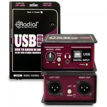 广东Radial,USB Pro,立体声USB计算机DI直插盒,有源DI盒,USB-Pro,立体声USB DI盒,有源直接盒,多媒体转接盒,主动式DI盒,