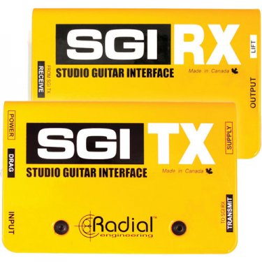 广东Radial,SGI,现场吉他远程传输器DI直插盒,吉他接口,带TX,RX模块,吉他DI盒,