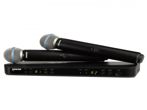 广东Shure麦克风 舒尔麦克风 BLX288/B58 一拖二手持无线麦克风 